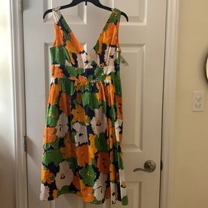Liz Claiborne floral retro summer dress sz 4